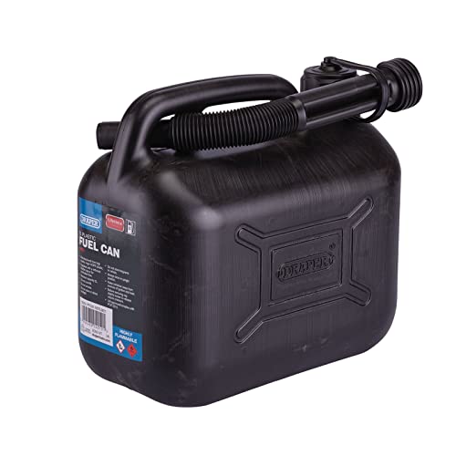 Draper 09053 Plastic Fuel Can, 5L, Black, One Size