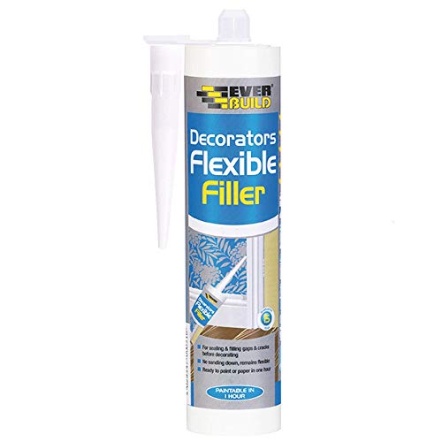 Everbuild FLEX-EBD Flexible Decorators Filler, White, 290 ml