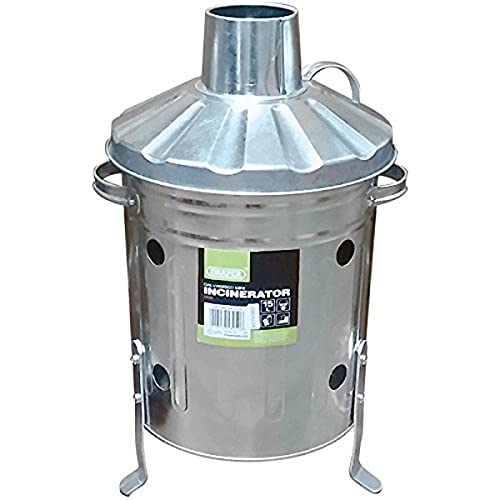 Draper GMI 15 Litre Galvanised Mini Incinerator, Blue