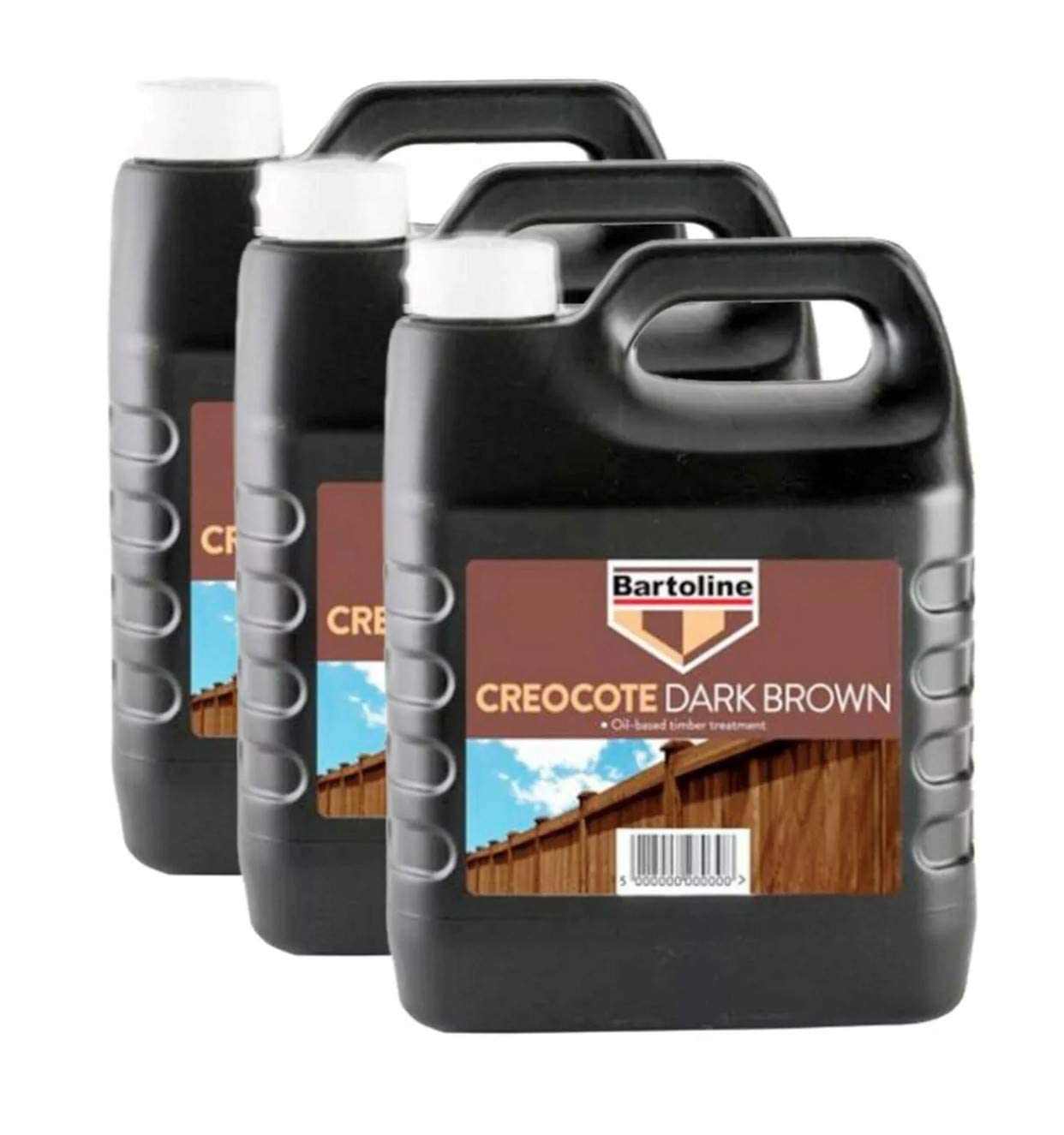 3X Creocote Creosote Substitute Dark Brown Timber Wood Fence Treatment 4Ltr