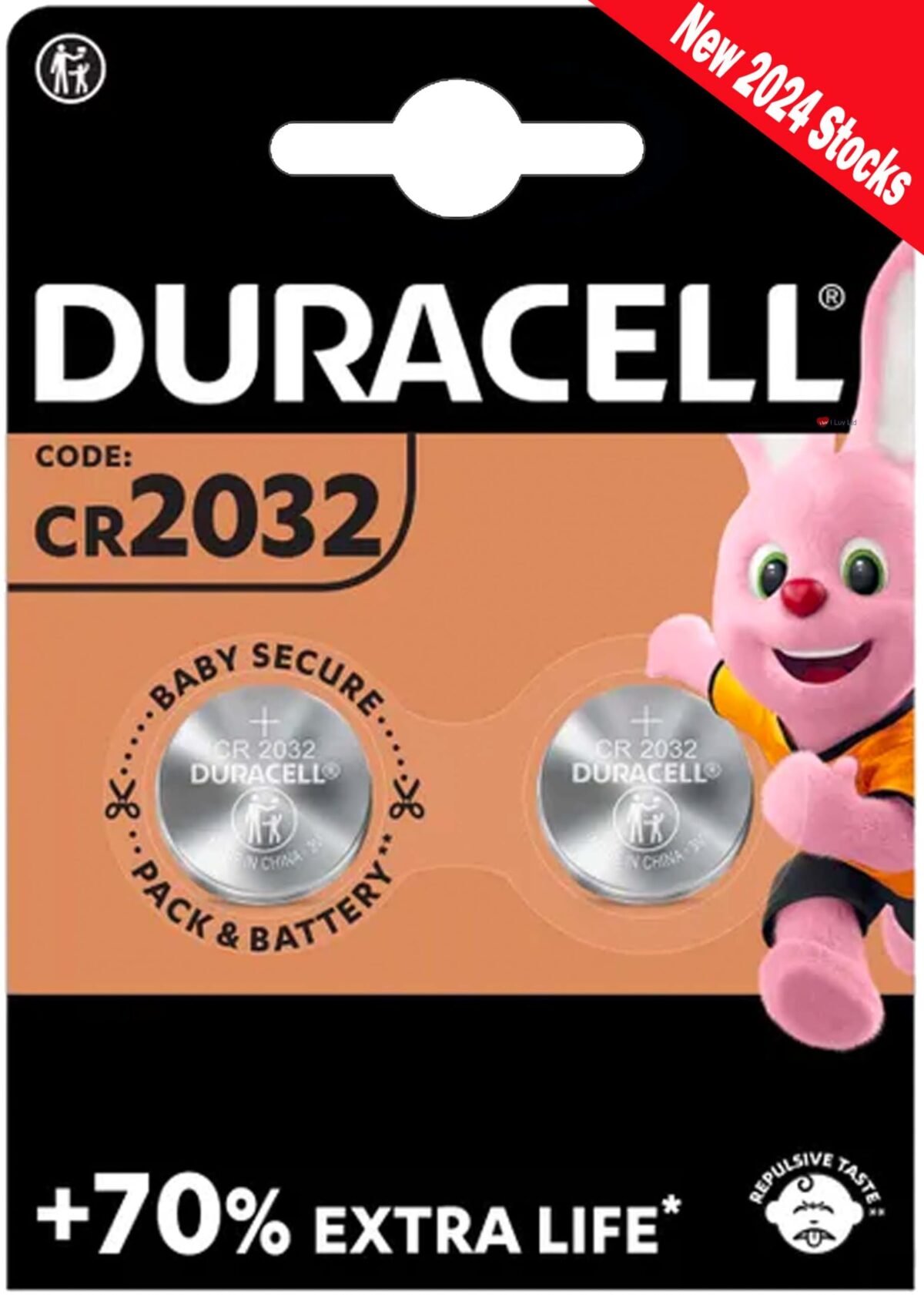 Duracell DL2032 / CR2032 Lithium Button Cell, 3V, 1 Pack - Image 1